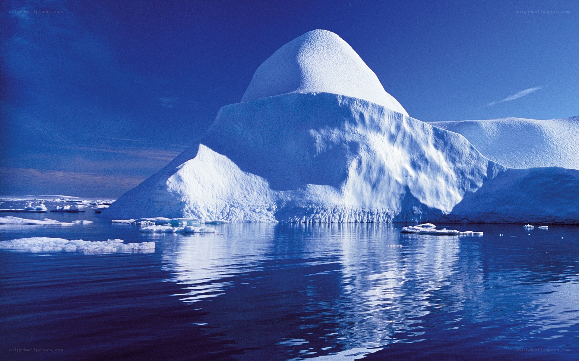Iceberg in calm waters