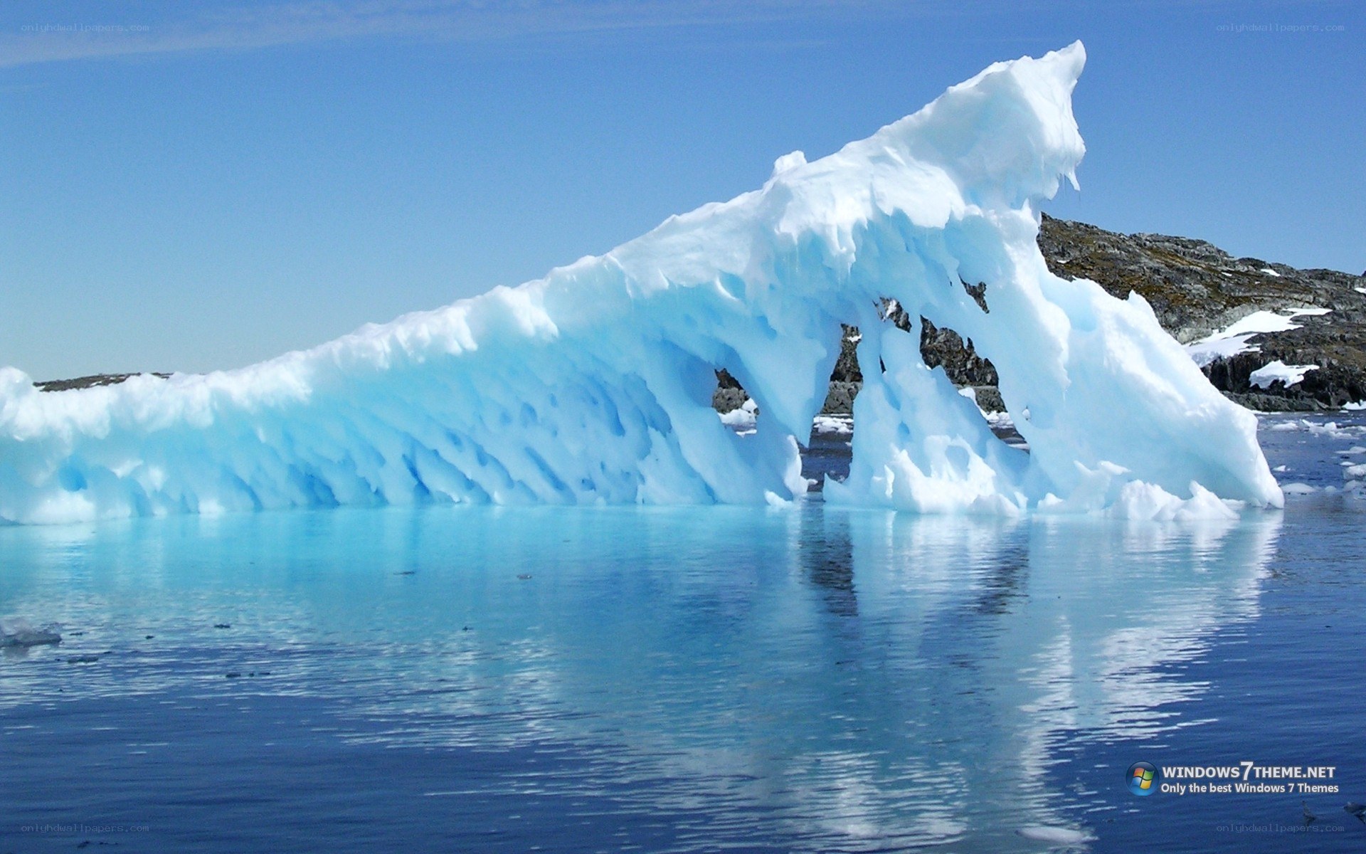 Iceberg in calm waters
