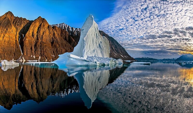 Iceberg in Fjord