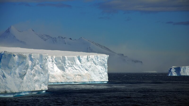 Iceberg in Ocean — Blue, Cold