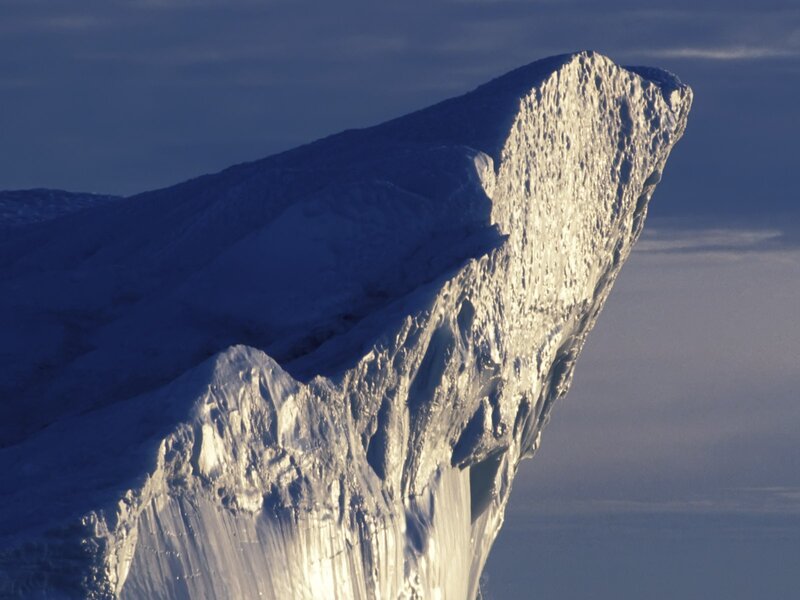 Iceberg in sunlight