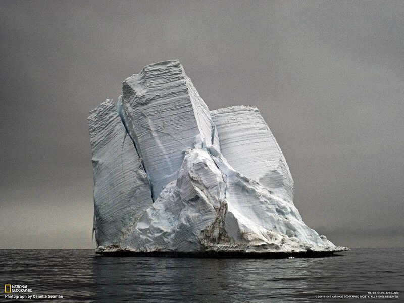Iceberg in the ocean