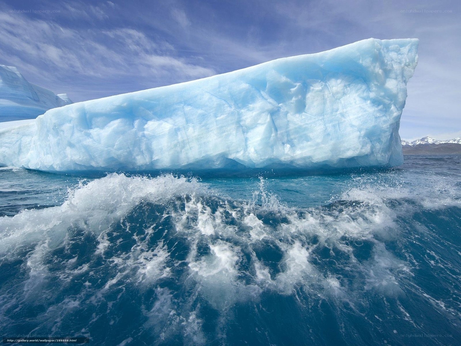 Iceberg in the ocean