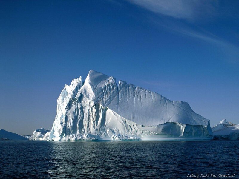 Iceberg in Water — Blue