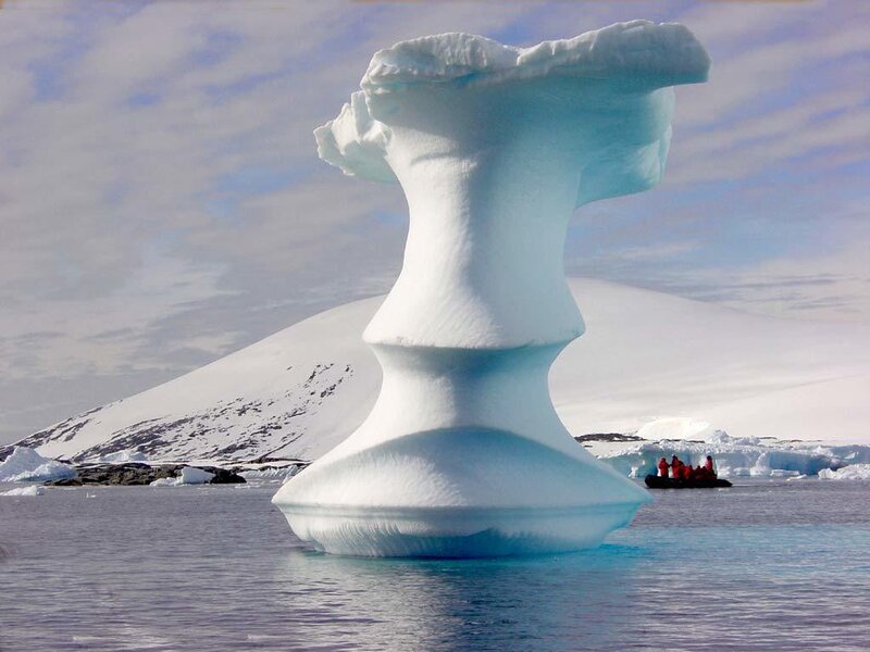 Iceberg in Water — White, Serene, Winter