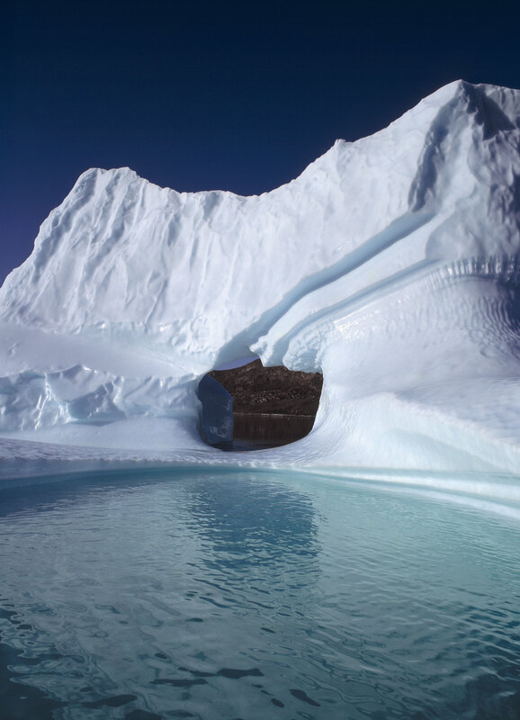 Iceberg with Arch — White, Dramatic