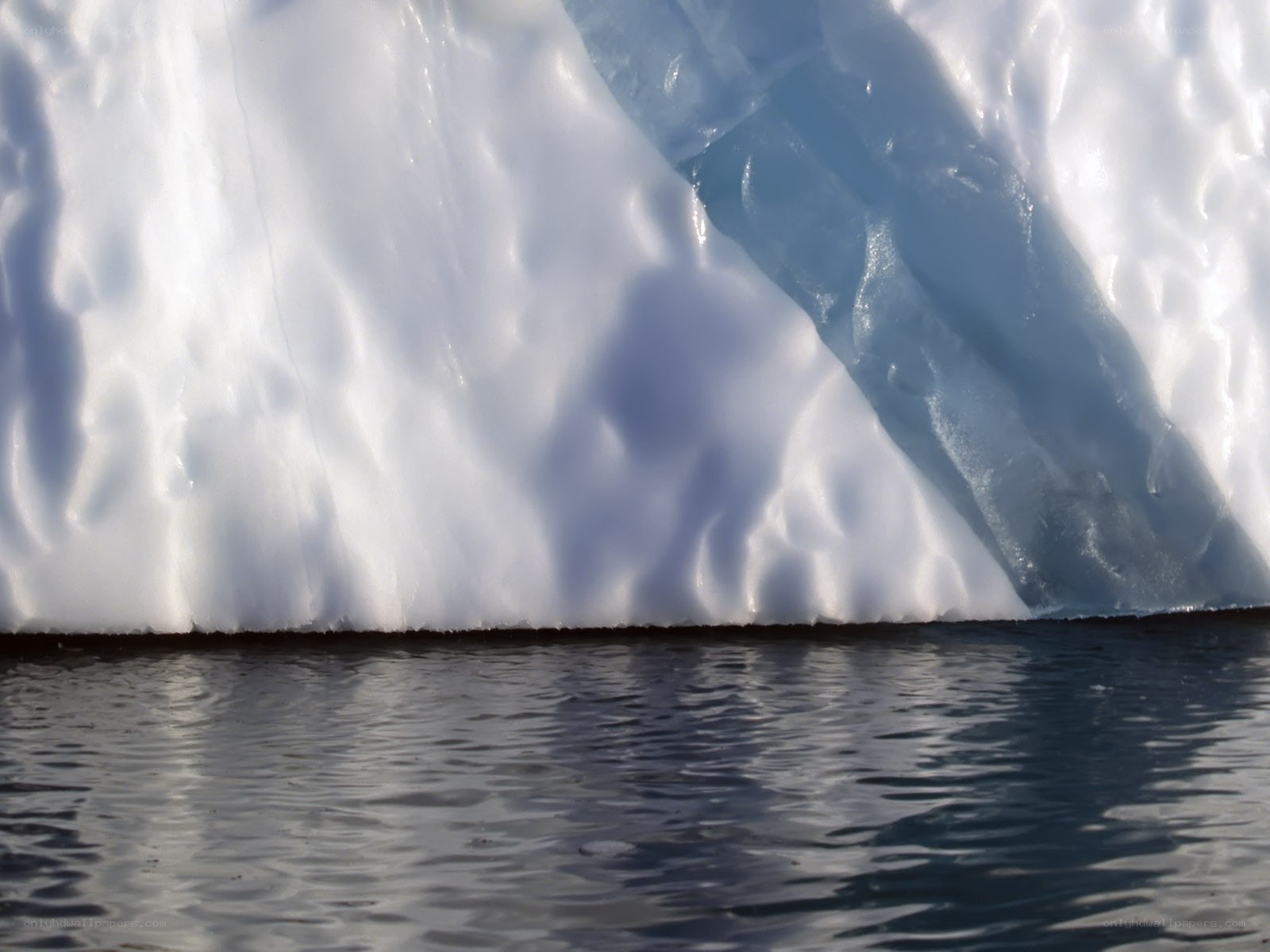 iceberg with blue tint