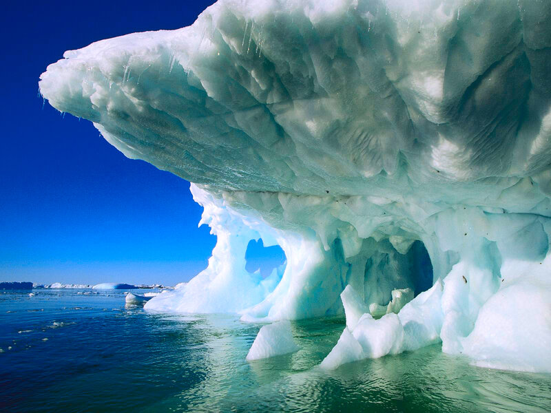 Iceberg with Cave