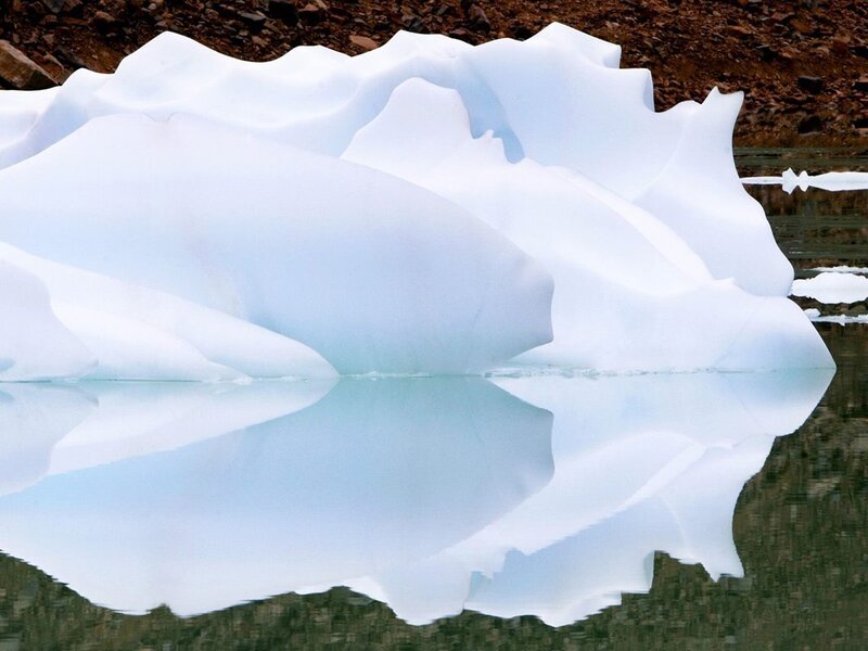 Iceberg with reflection
