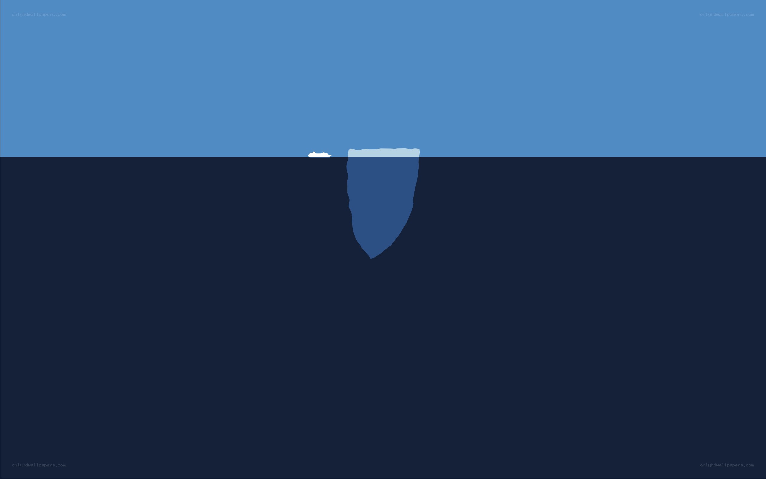 iceberg with ship