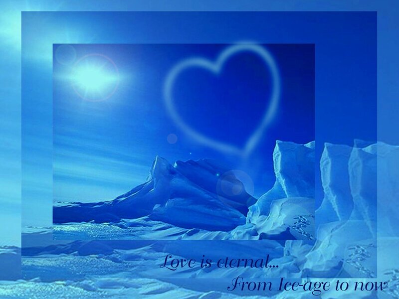 Icebergs in Blue Light — Serene