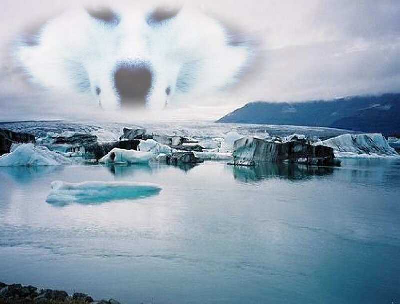 Icebergs in Glacial Lagoon — Blue