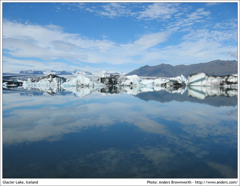 Icebergs in Glacier Lake
