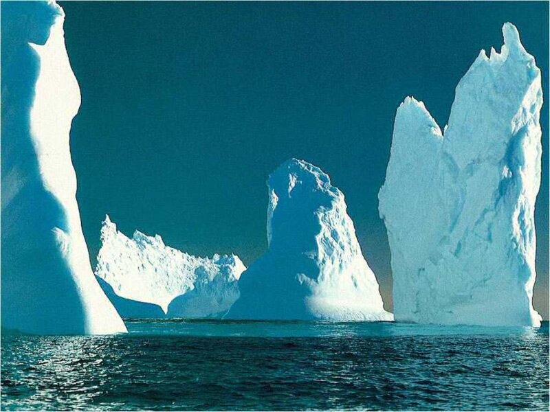 Icebergs in Ocean