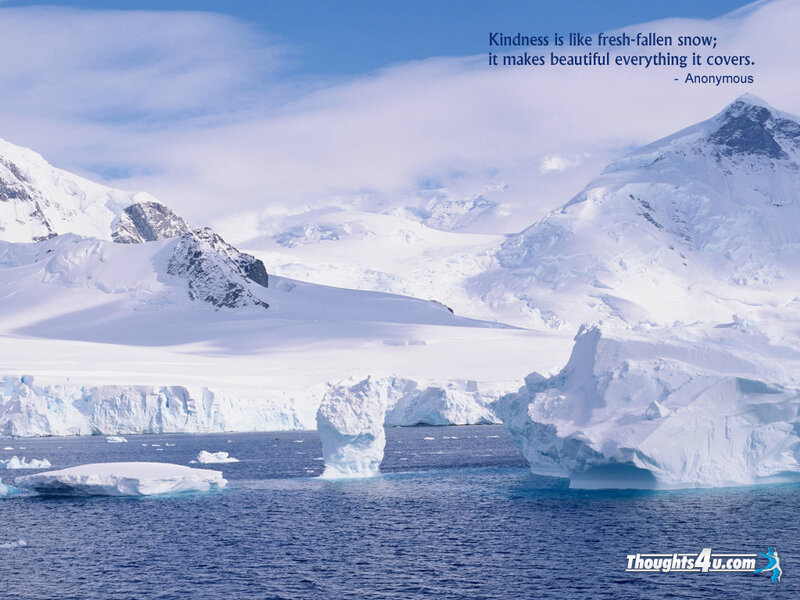 Icebergs in Polar Water — Blue
