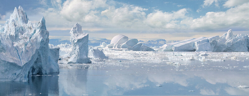 Icebergs in Polar Water