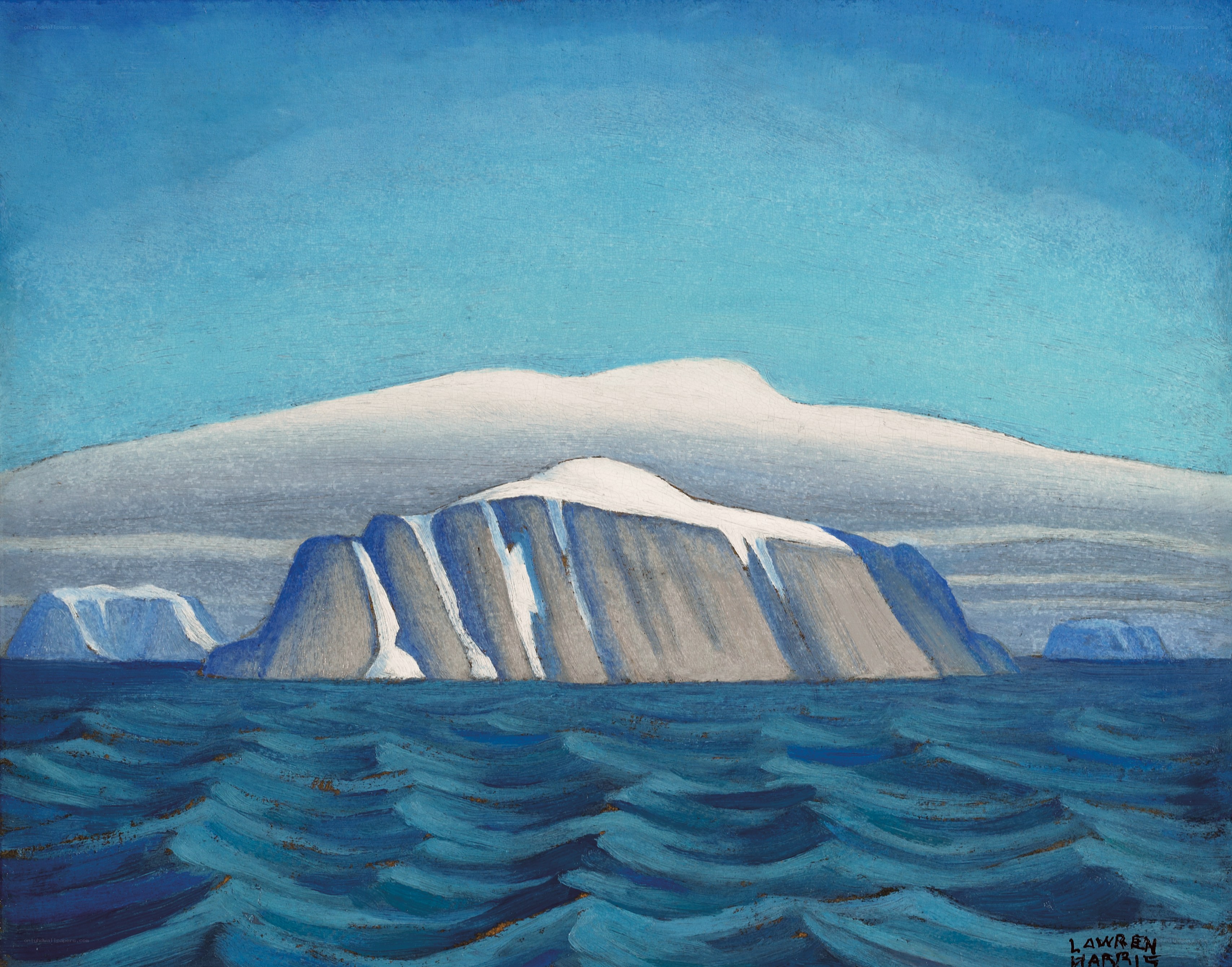 Icebergs in the Arctic