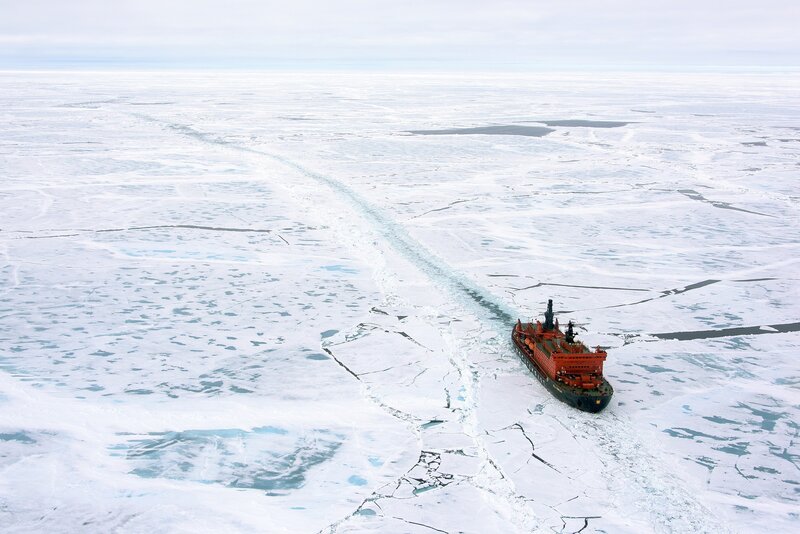 Icebreaker Ship — White