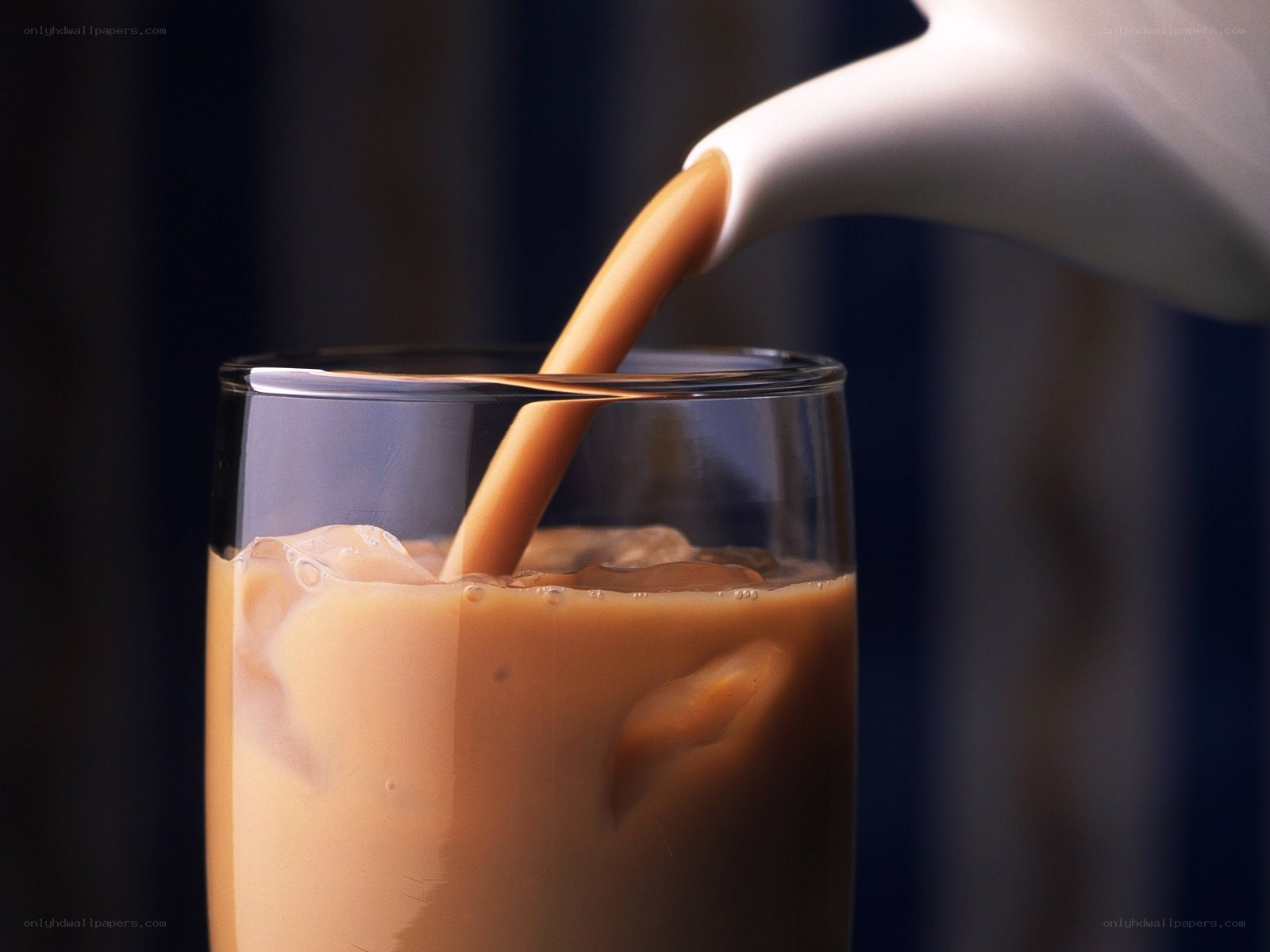 iced coffee being poured