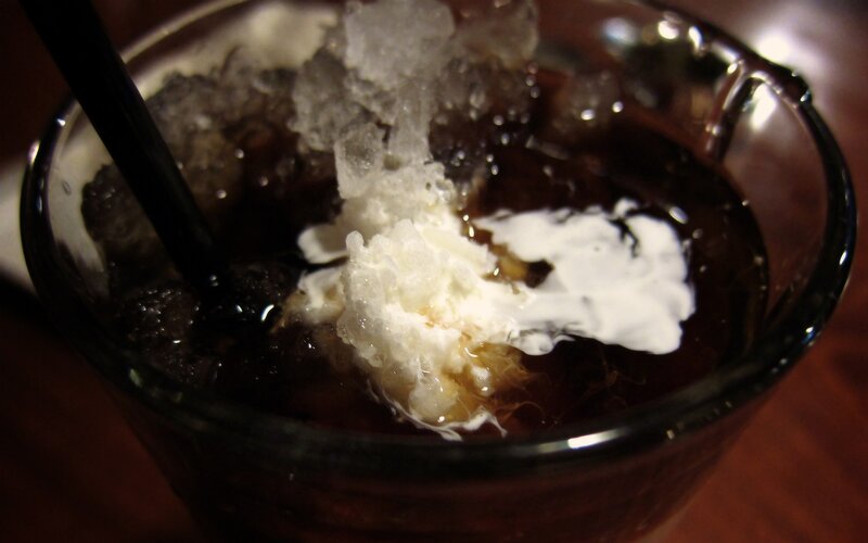 Iced Coffee Drink — Brown, Dark