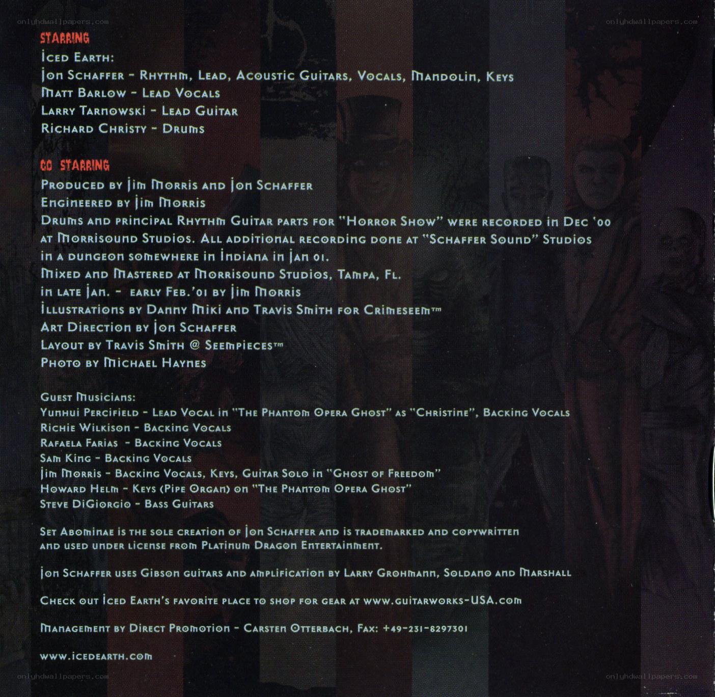 Iced Earth album credits