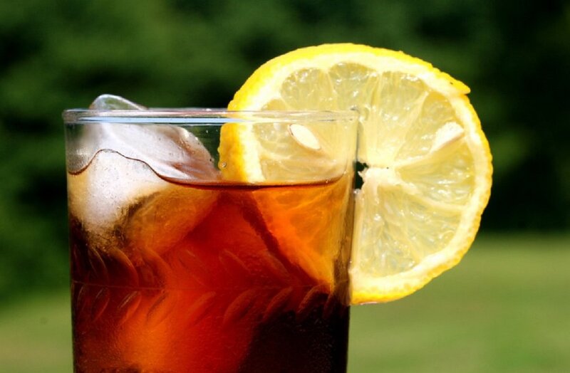 Iced Tea with Lemon — Brown