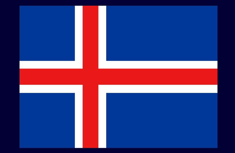 Iceland national flag