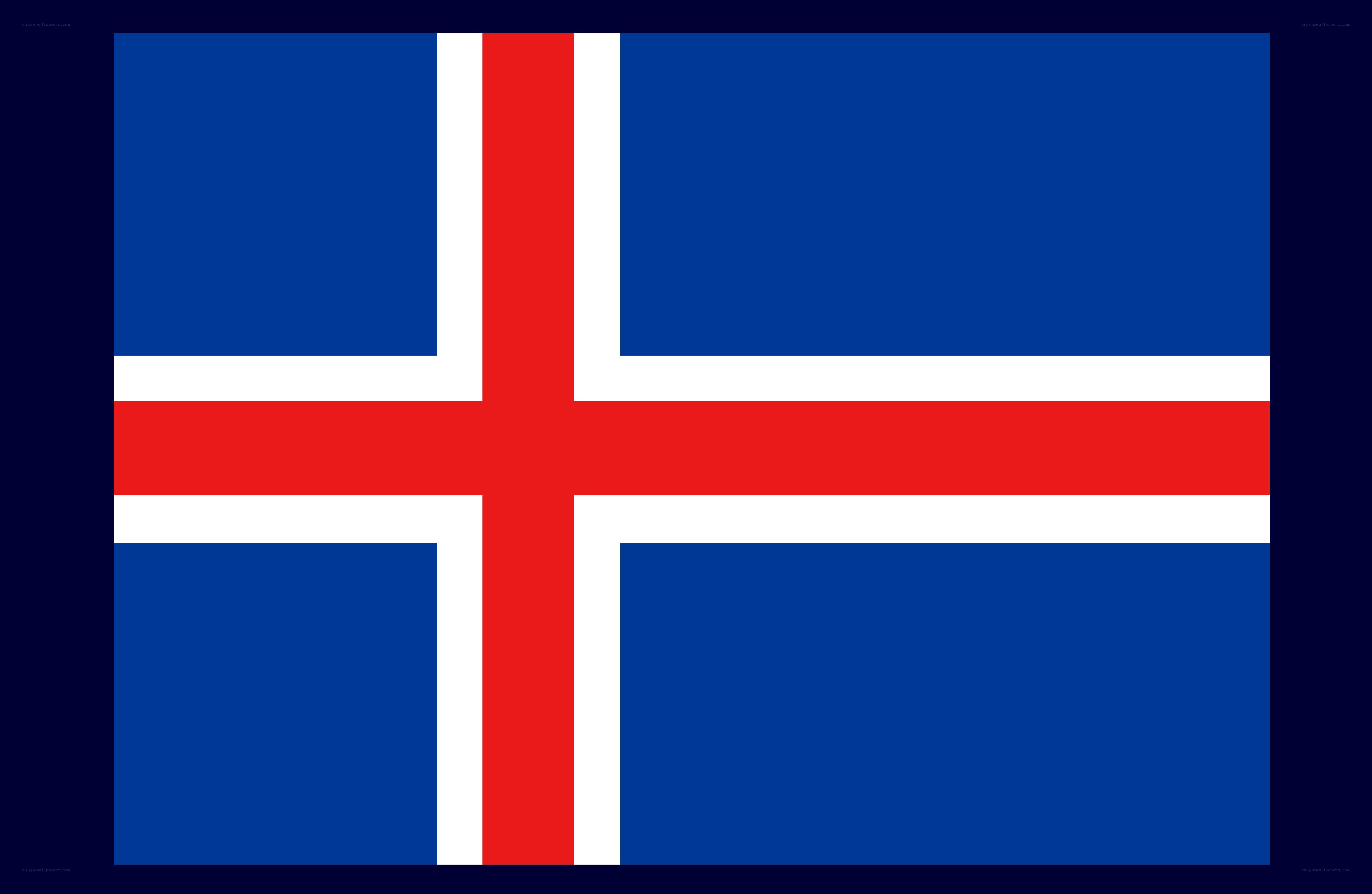 Iceland national flag