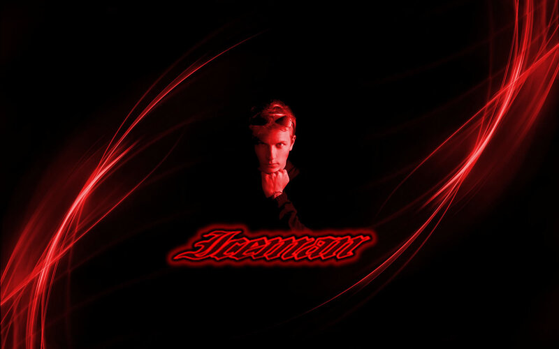 Iceman with red light effects