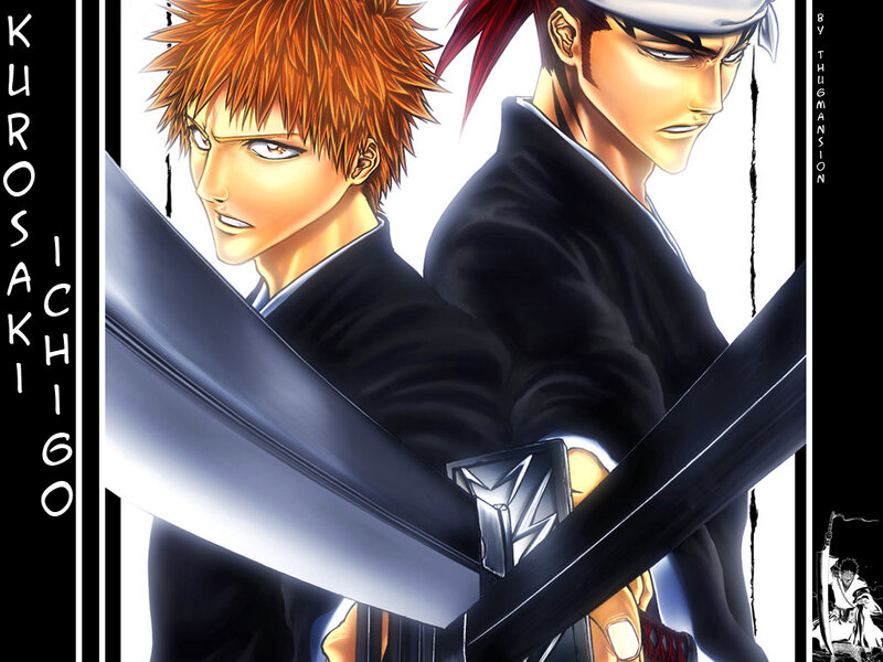 Ichigo and Kurosaki in battle