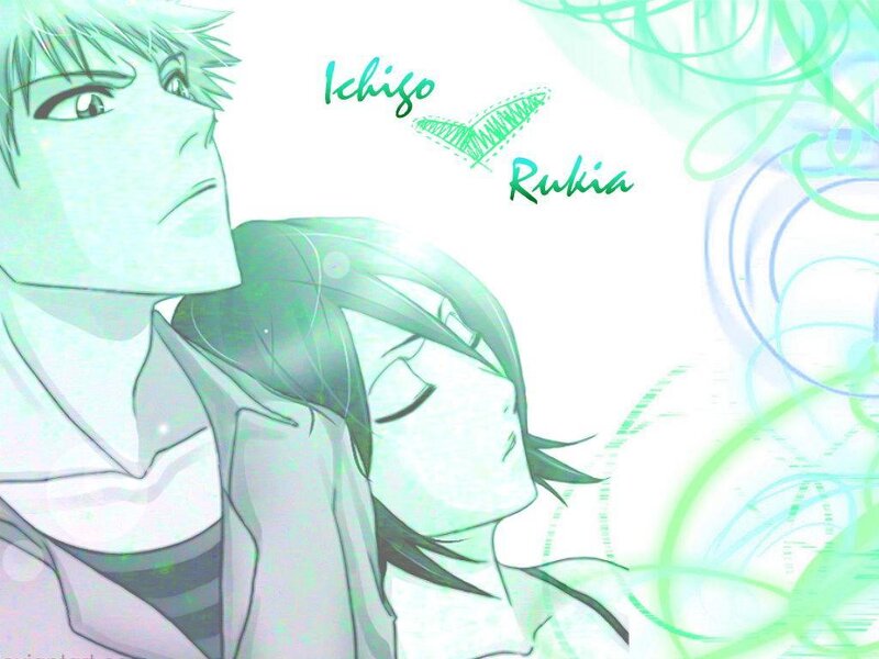 Ichigo and Rukia anime art