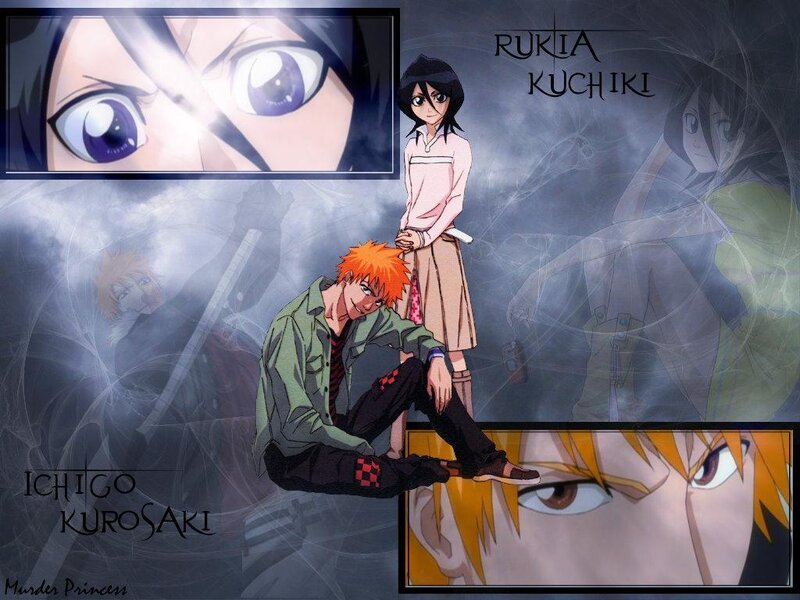 Ichigo and Rukia character art