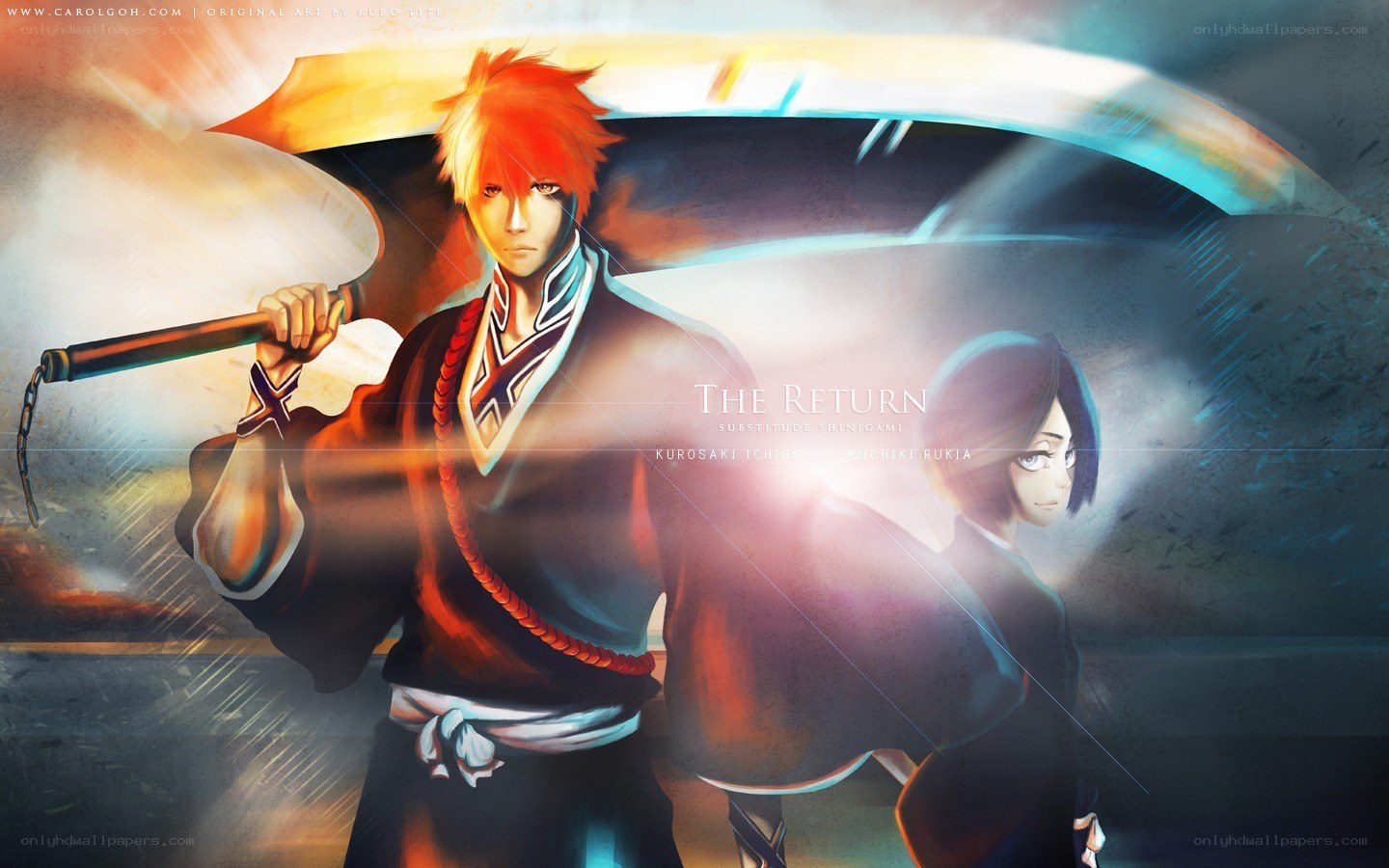 Ichigo and Rukia in battle
