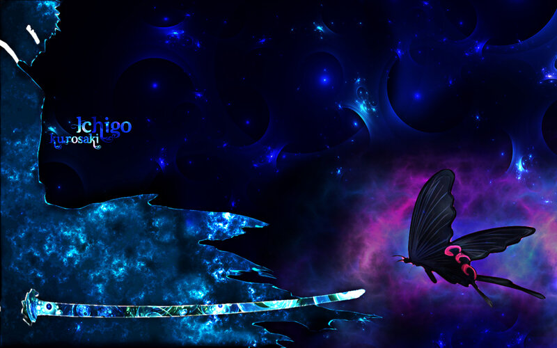 Ichigo Kurosaki and a butterfly
