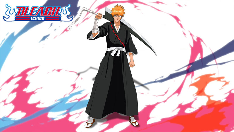 Ichigo Kurosaki Holding Sword — Black