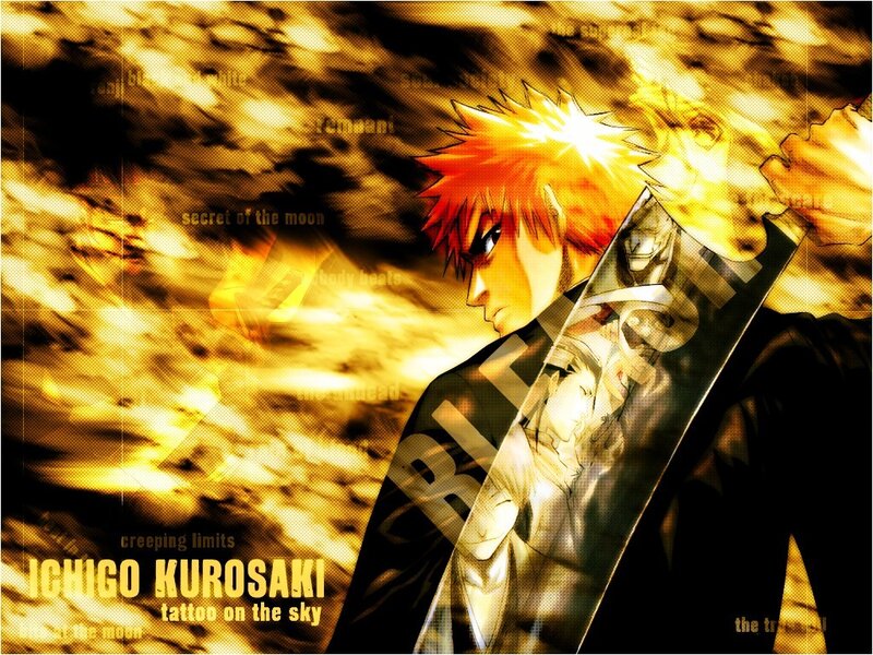 Ichigo Kurosaki in fiery battle
