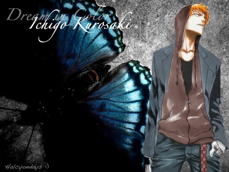 Ichigo Kurosaki with butterfly