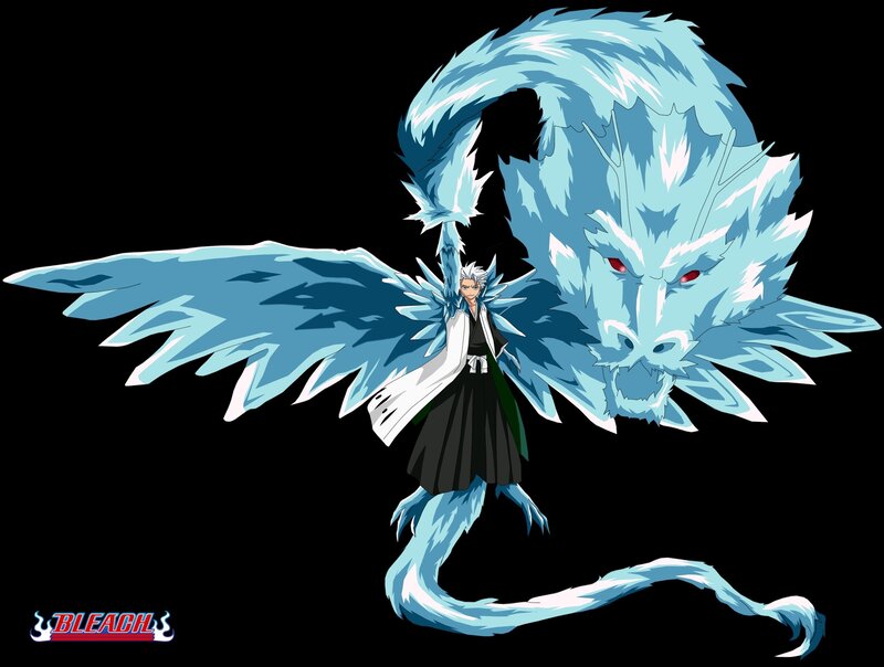 Ichigo with ice dragon form