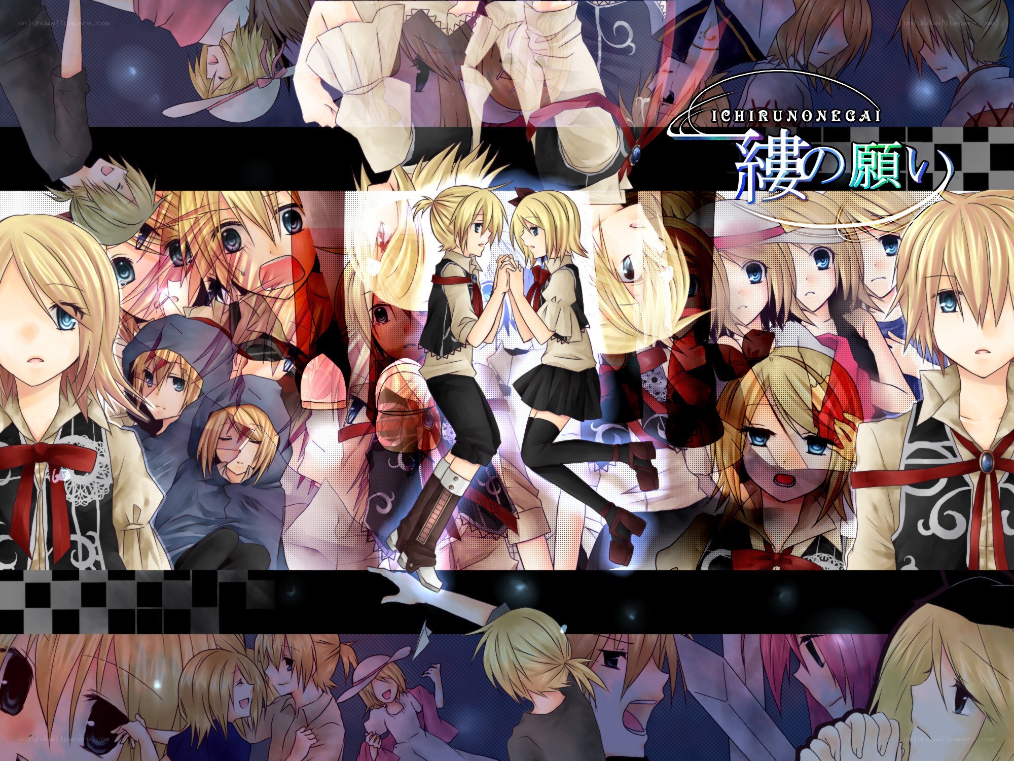 Ichirunonegai collage art