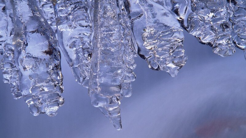Icicles Hanging from Edge