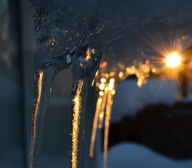 Icicles in Sunlight — Blue