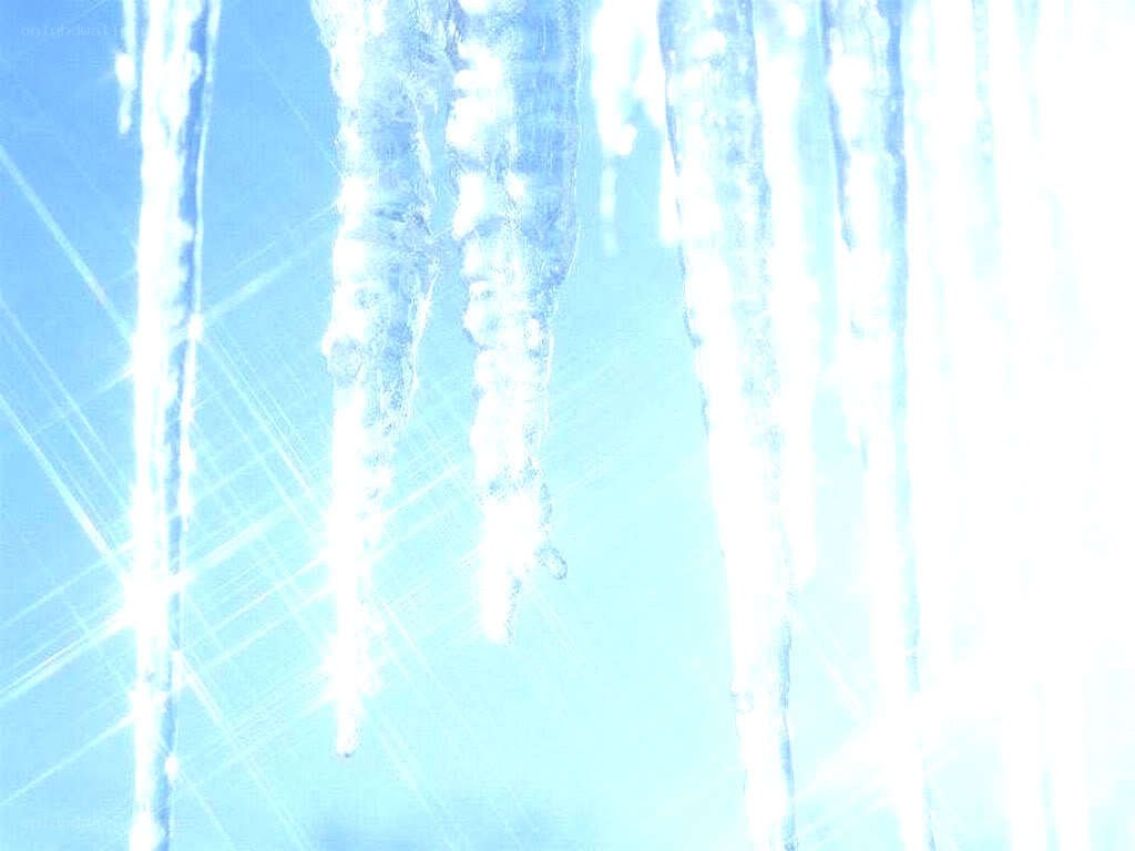 Icicles in sunlight