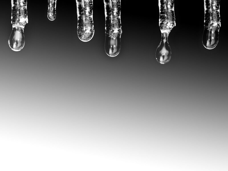 Icicles Melting — Black
