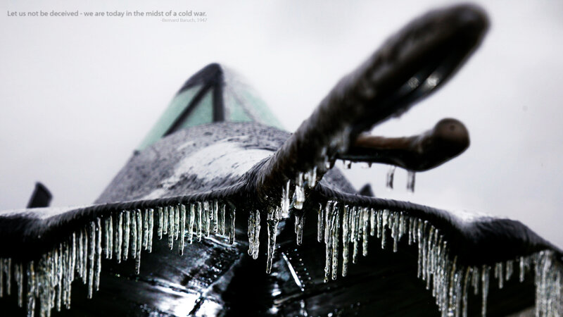 Icicles on a sculpture