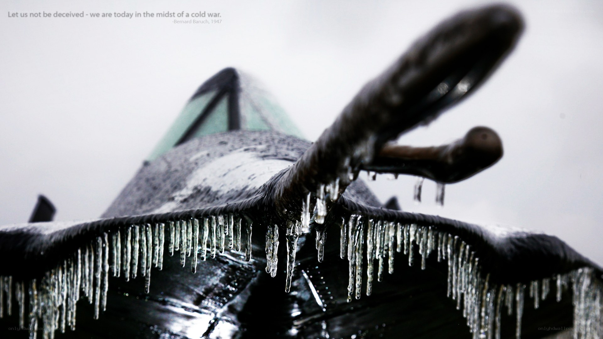 Icicles on a sculpture
