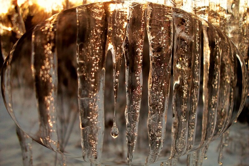 Icicles on a Sphere