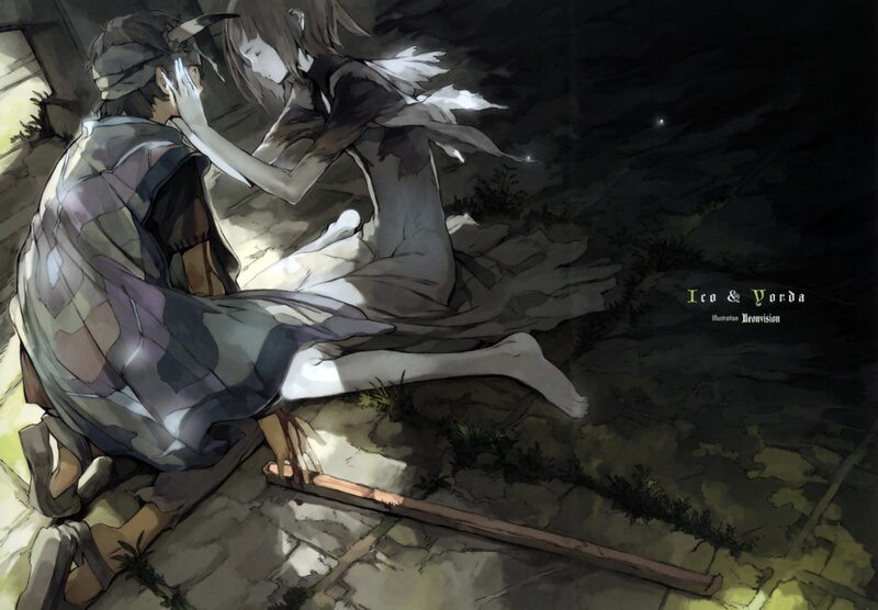 Ico and Yorda in the dark