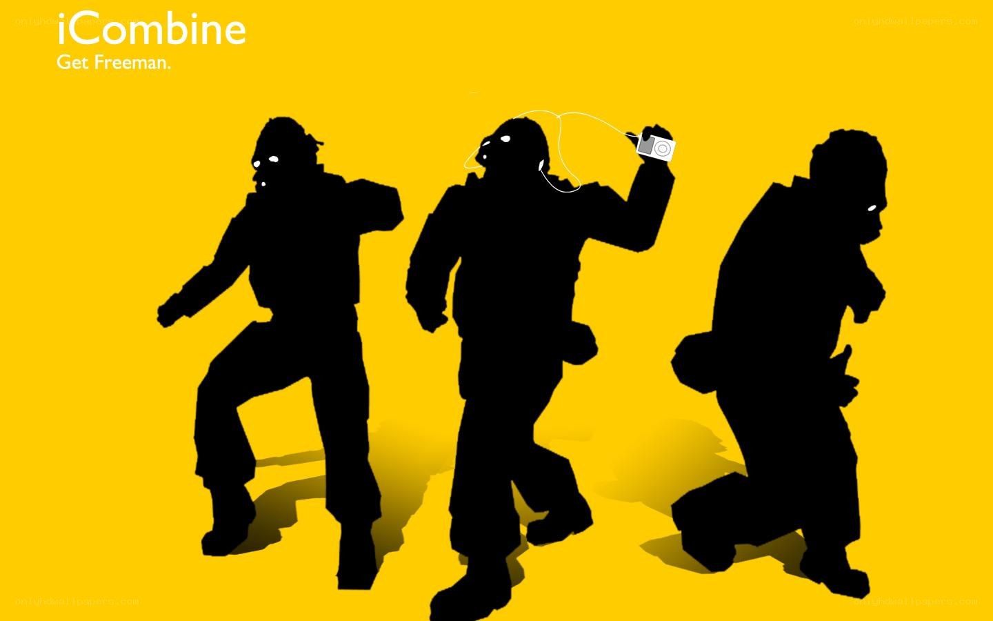 iCombine ad with silhouettes