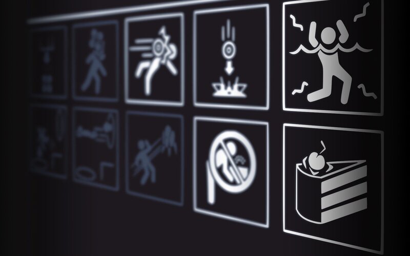 Icon Grid on Dark Screen