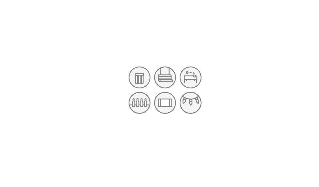 icon set for party planning